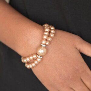 Paparazzi Jewelry Accessories - Romantic Redux - Brown Bracelet - Vintage